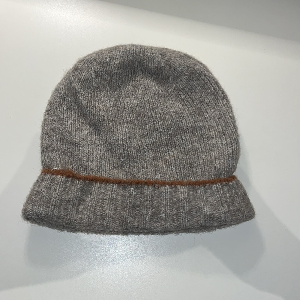 ELEVENTY grey wool blend knit toque hat